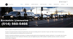 Desktop Screenshot of montrealeccentriclimousine.com