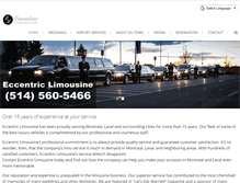 Tablet Screenshot of montrealeccentriclimousine.com